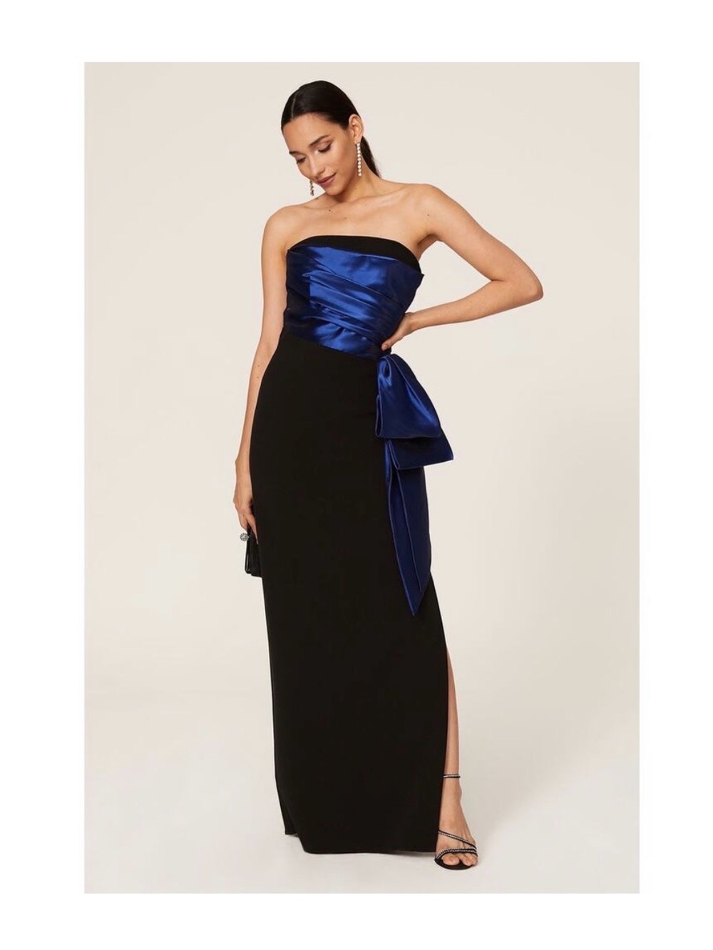 Shoshanna Midnight Moira Black & Blue Formal Gown - Used Size 6